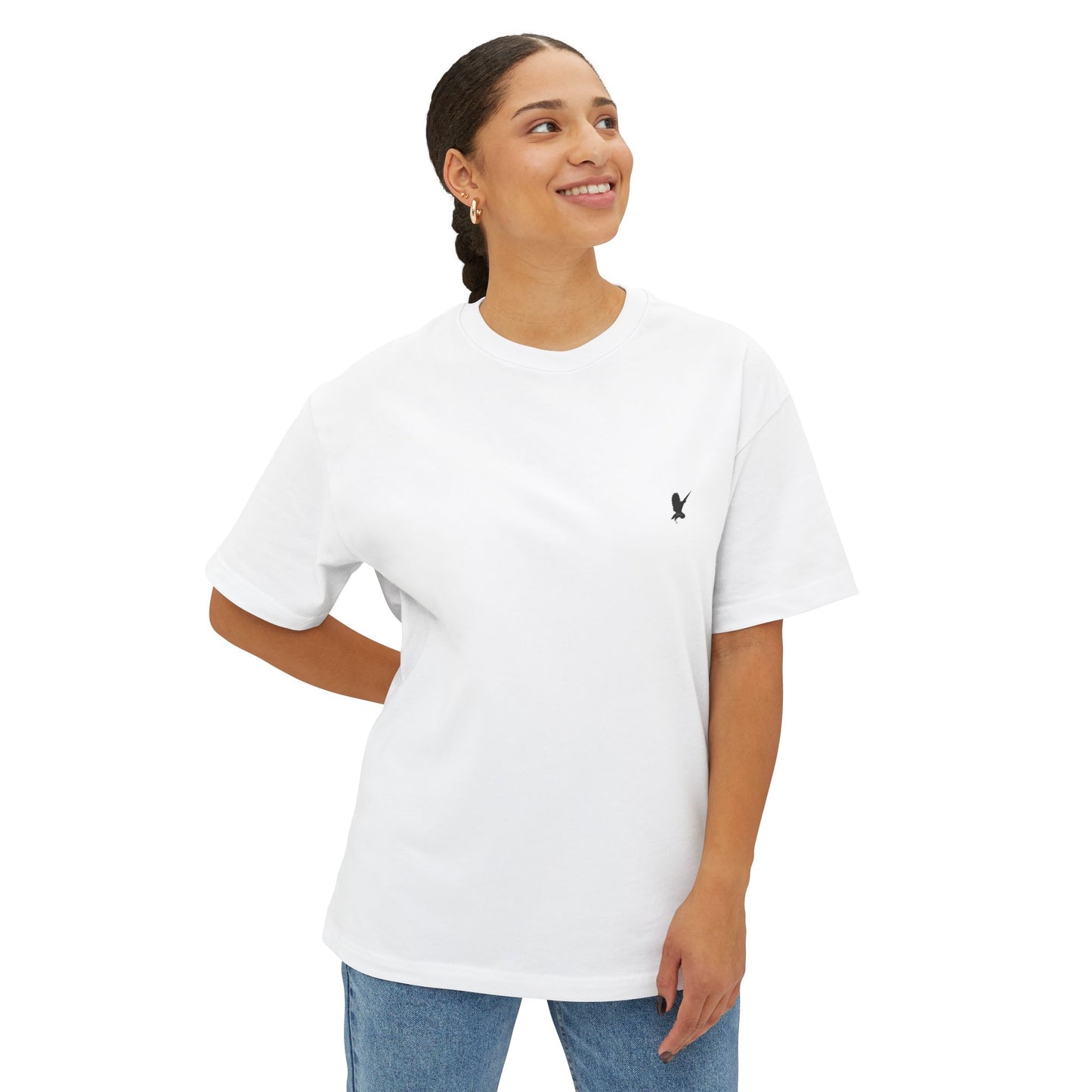 Unisex Oversized Boxy Tee - NEVER STOP TRYING