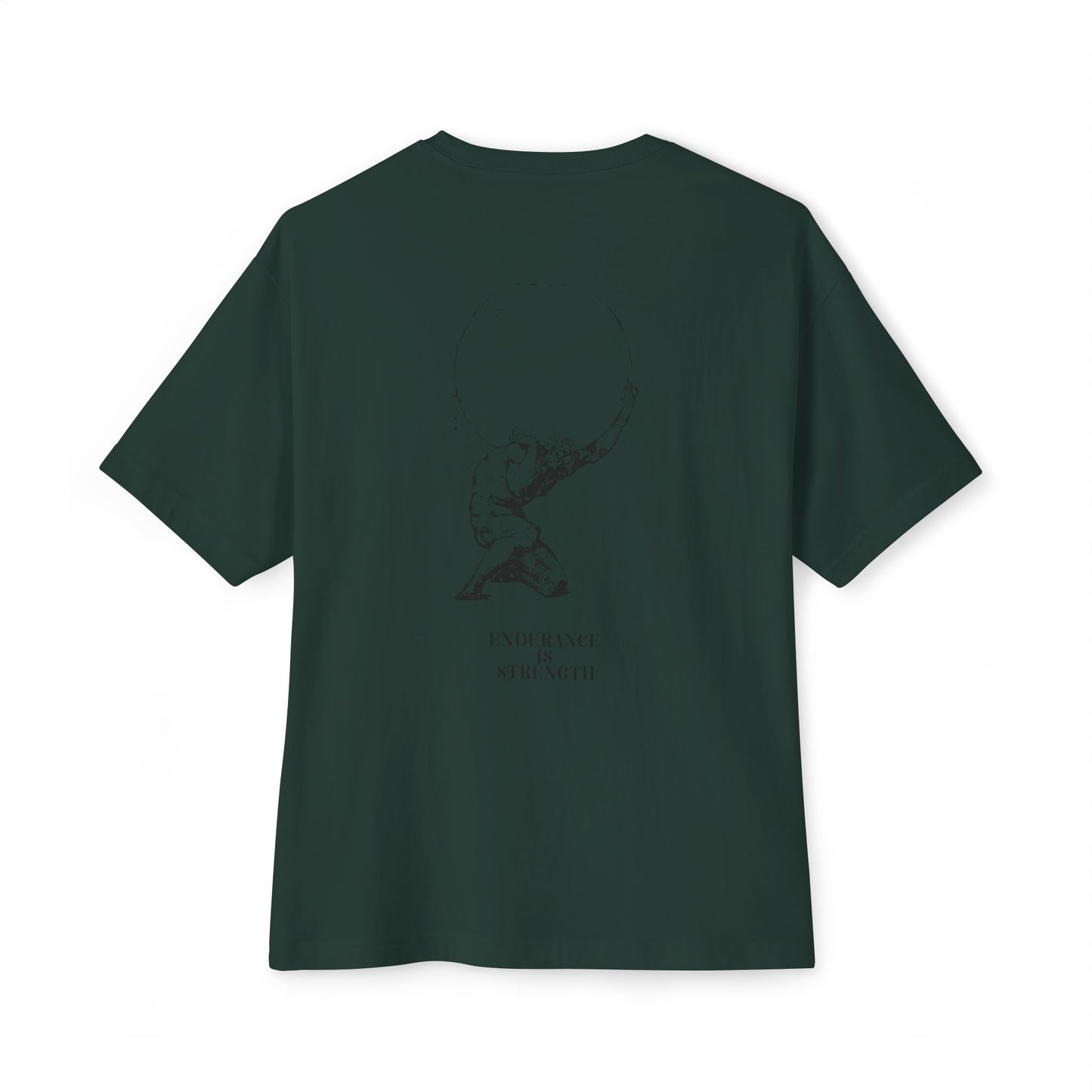 Unisex Oversized Boxy Tee - Graphic Tee - Atlas - Endourance is strength