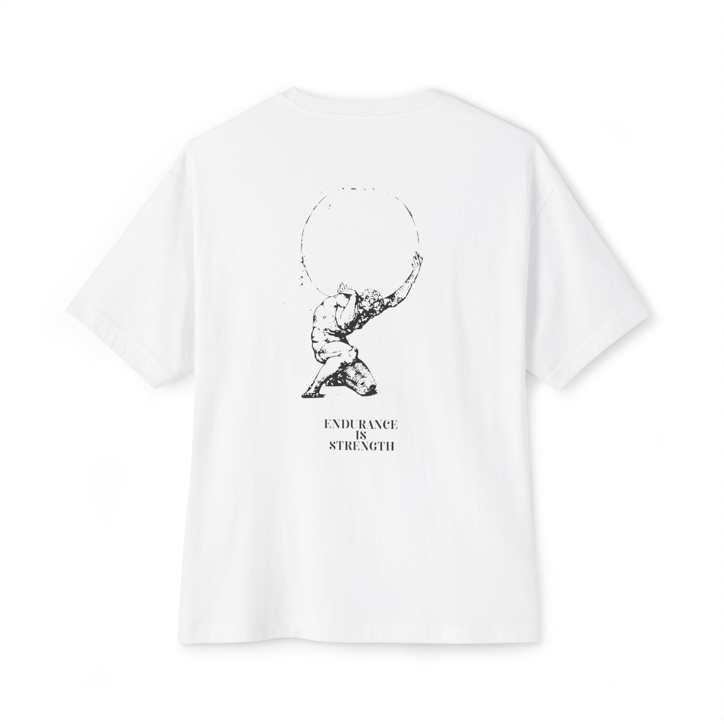 Unisex Oversized Boxy Tee - Graphic Tee - Atlas - Endourance is strength
