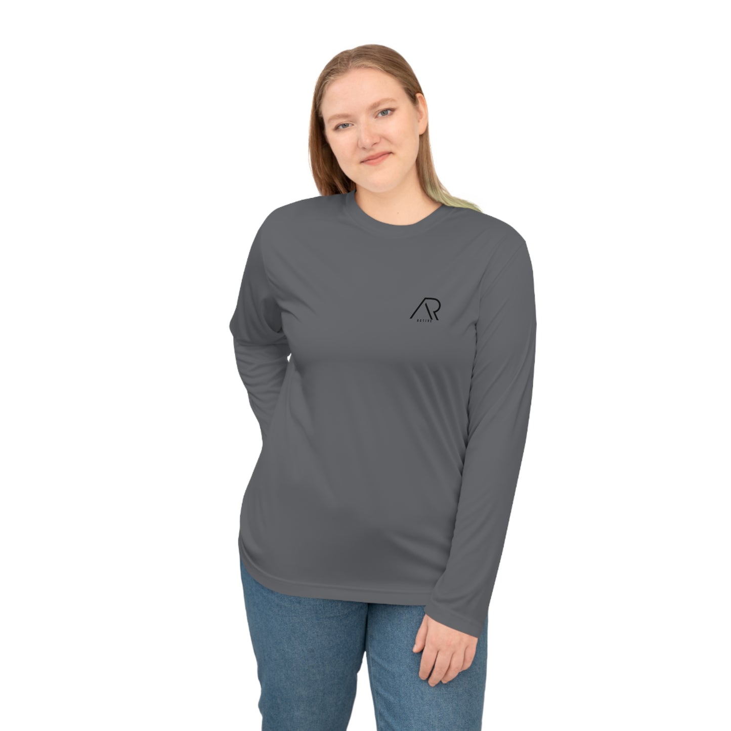 Unisex Performance Long Sleeve Shirt - “Discipline is the bridge between goals and accomplishment.”