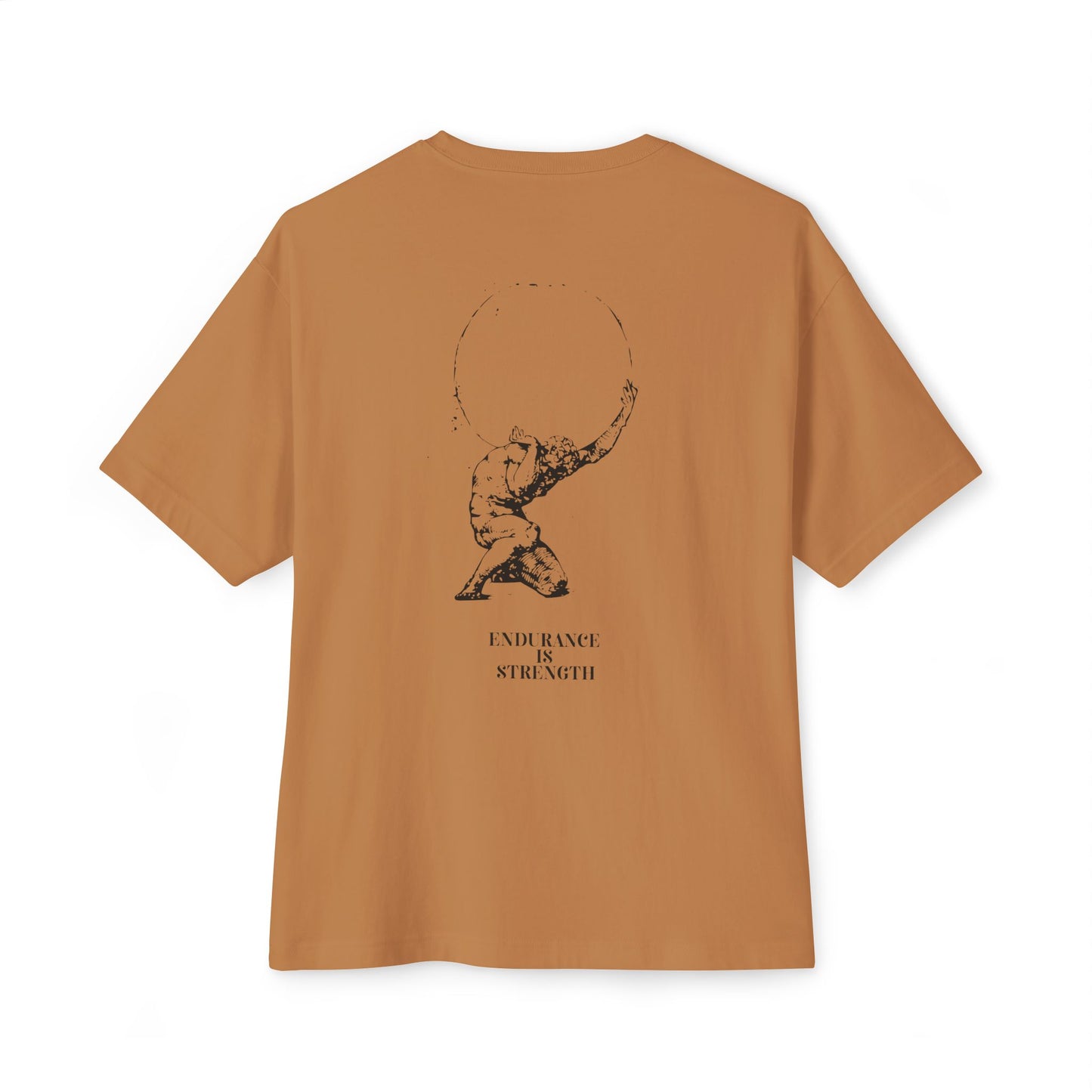 Unisex Oversized Boxy Tee - Graphic Tee - Atlas - Endourance is strength