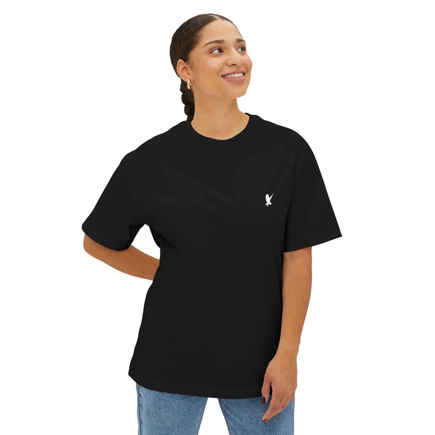 Unisex Oversized Boxy Tee - NEVER STOP TRYING