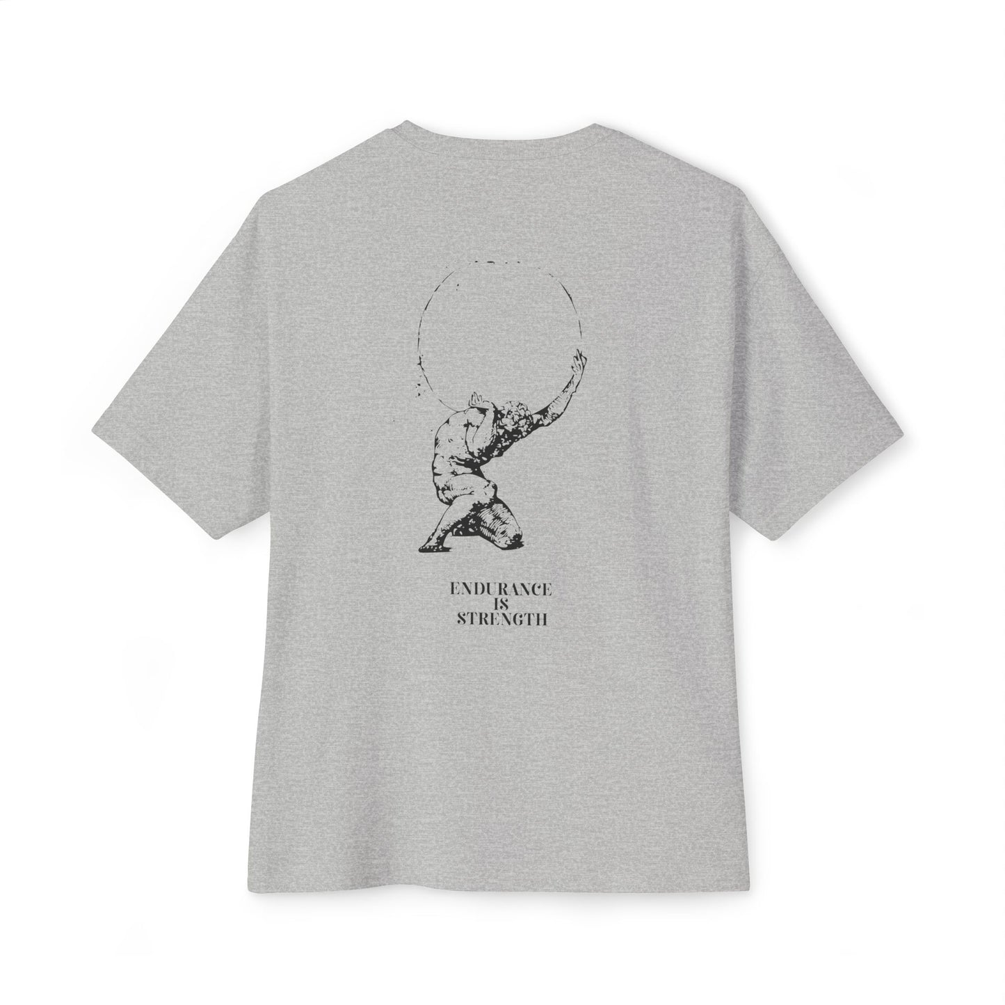 Unisex Oversized Boxy Tee - Graphic Tee - Atlas - Endourance is strength