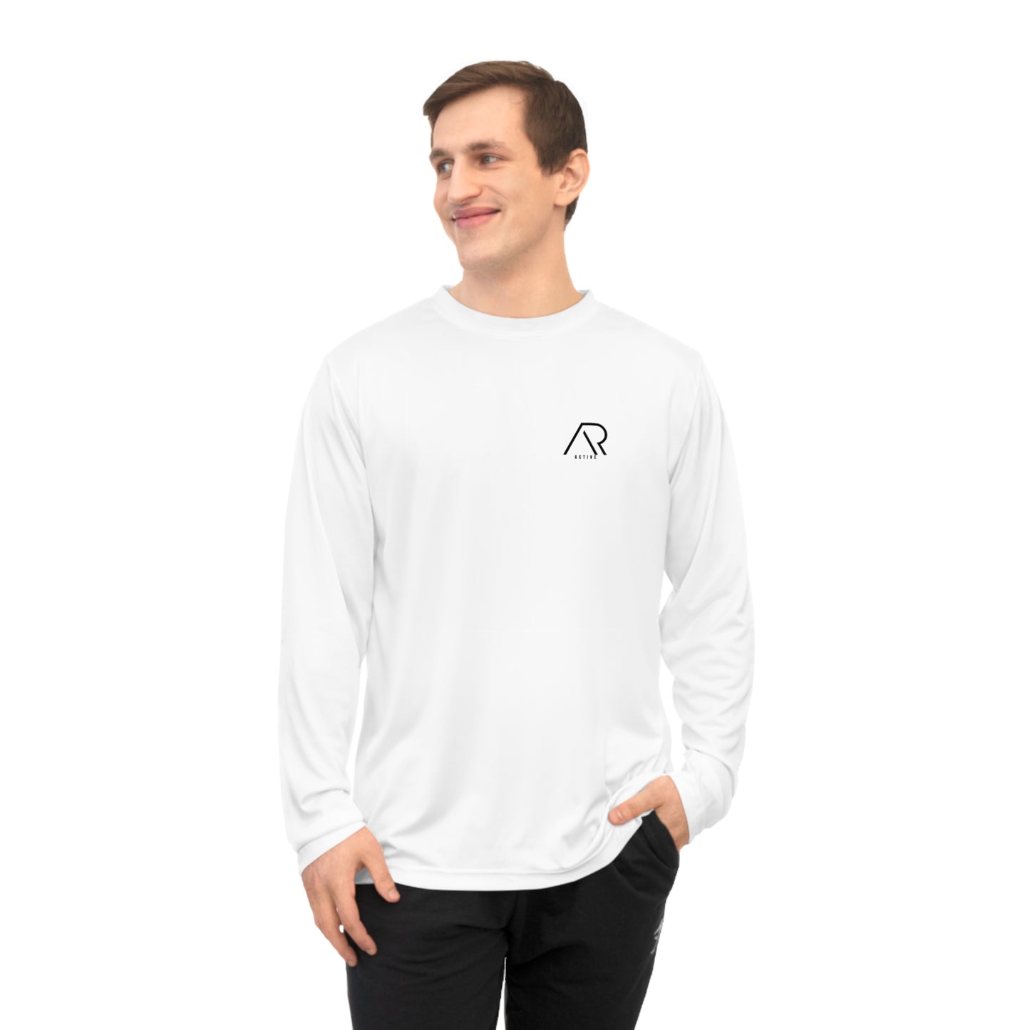 Unisex Performance Long Sleeve Shirt - “Discipline is the bridge between goals and accomplishment.”