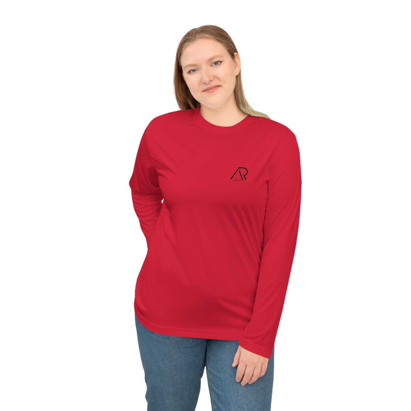 Unisex Performance Long Sleeve Shirt - “Discipline is the bridge between goals and accomplishment.”