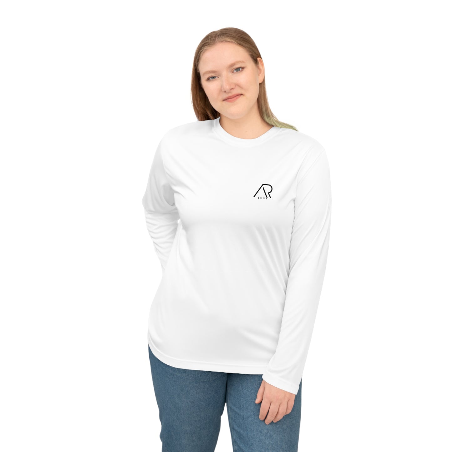 Unisex Performance Long Sleeve Shirt - “Discipline is the bridge between goals and accomplishment.”