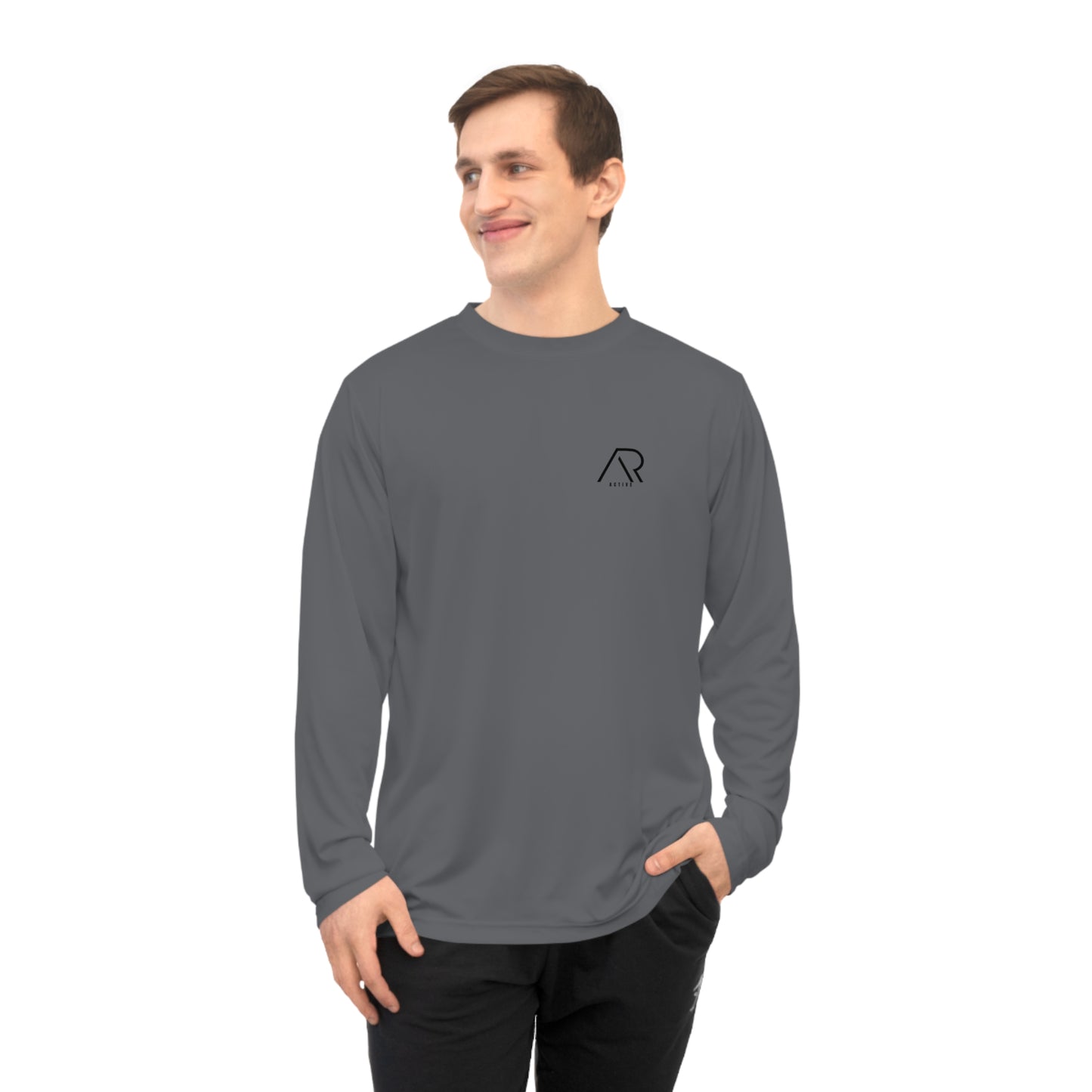Unisex Performance Long Sleeve Shirt - “Discipline is the bridge between goals and accomplishment.”