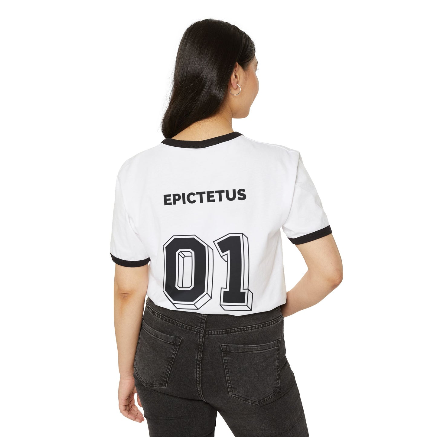 Unisex Ringer T-Shirt - Epictetus Jersey