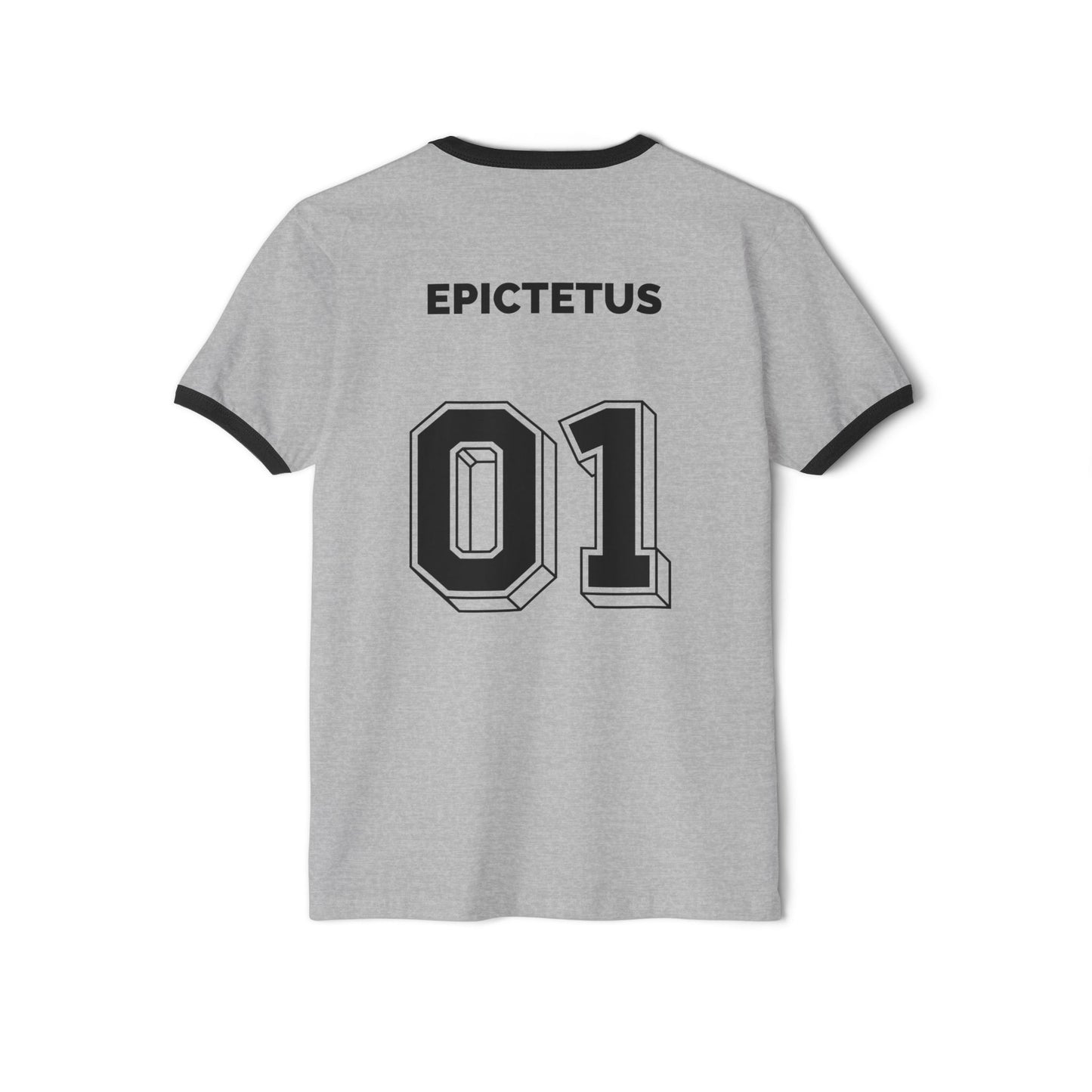 Unisex Ringer T-Shirt - Epictetus Jersey