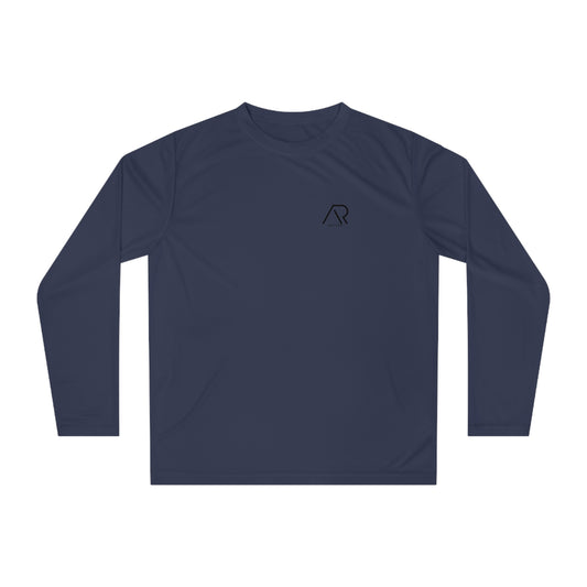 Unisex Performance Long Sleeve Shirt - “Discipline is the bridge between goals and accomplishment.”