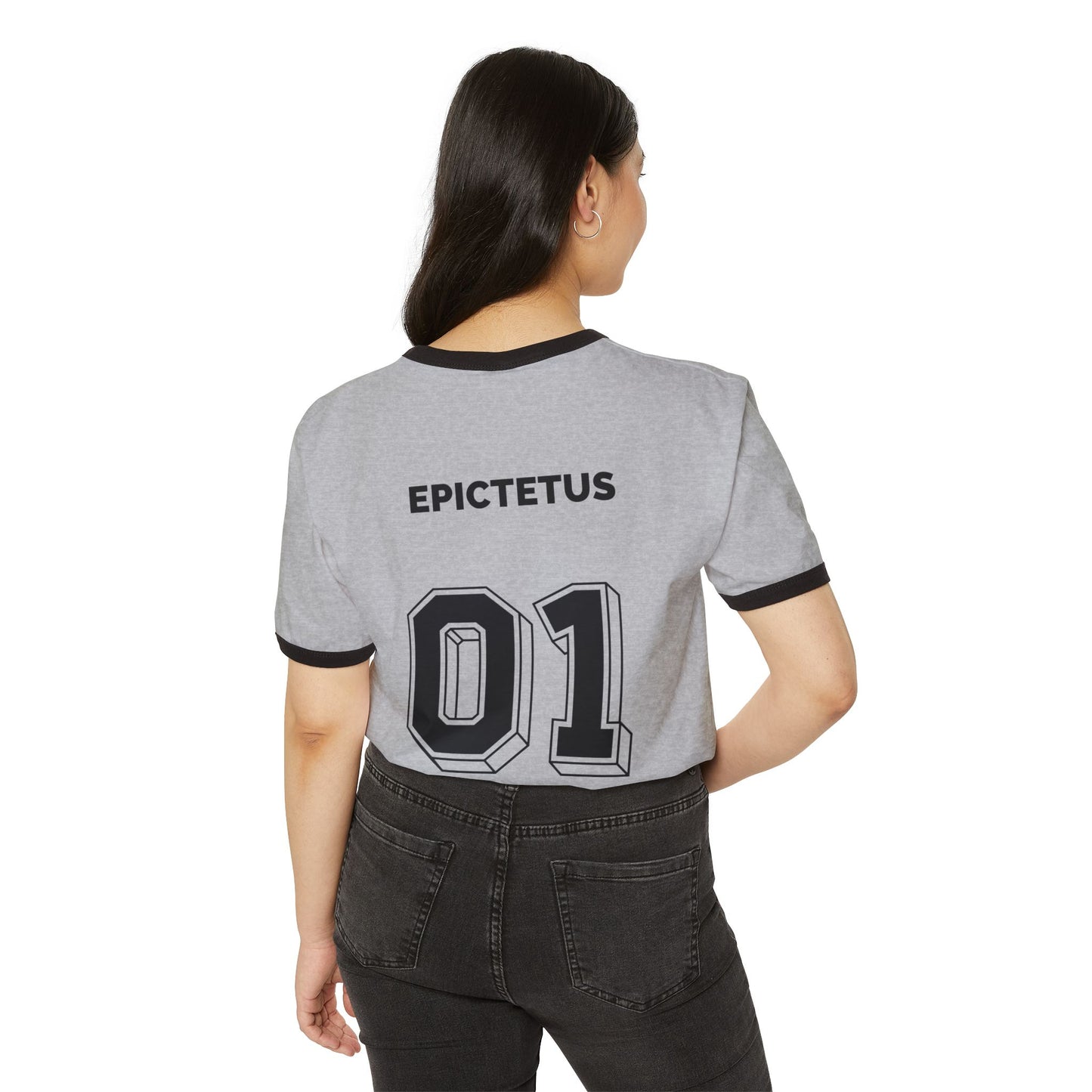 Unisex Ringer T-Shirt - Epictetus Jersey
