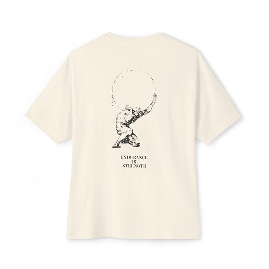 Unisex Oversized Boxy Tee - Graphic Tee - Atlas - Endourance is strength